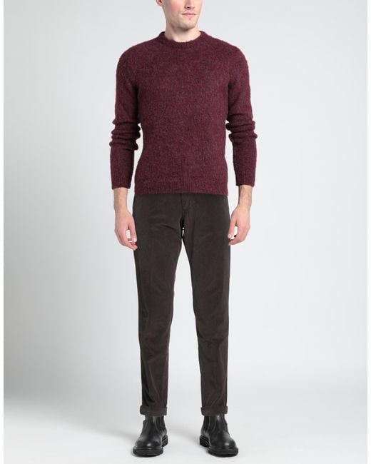 Briglia 1949 Gray Dark Pants Cotton, Elastane for men