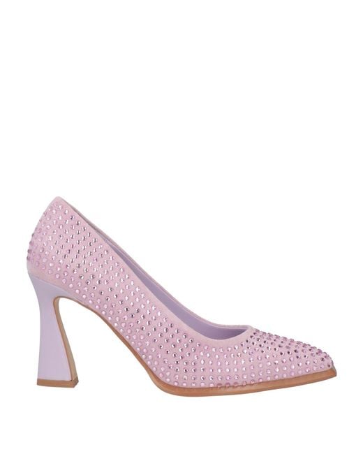 Twinset Pink Pumps Textile Fibers