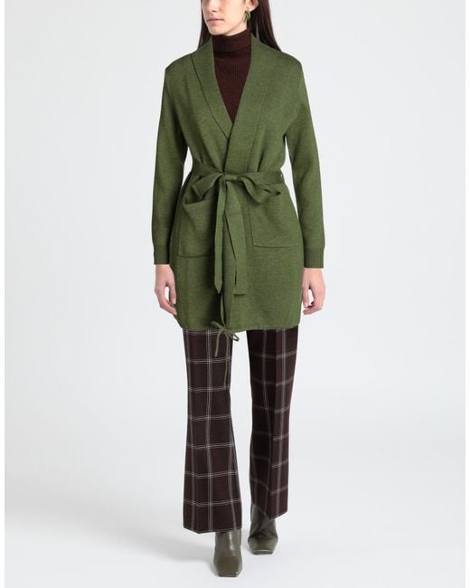 Cashmere Company Green Cardigan