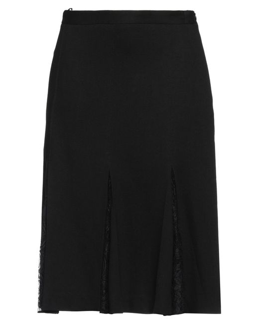 Boutique Moschino Black Midi Skirt