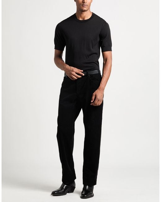 Dolce & Gabbana Black Sweater Silk for men