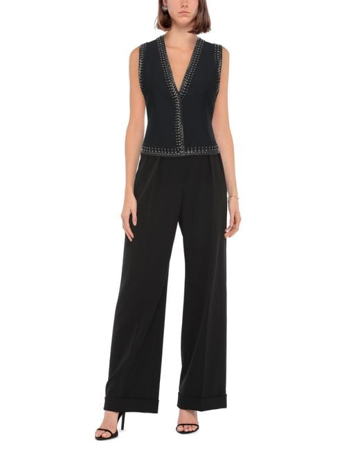 Alberta Ferretti Black Tailored Vest Acetate, Viscose