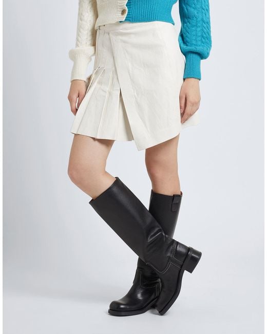8 by YOOX Black Knee Boots