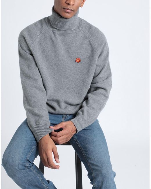 KENZO Gray Turtleneck for men