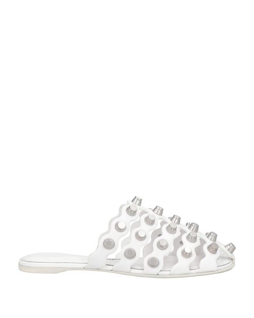 Alexander Wang White Mules & Clogs