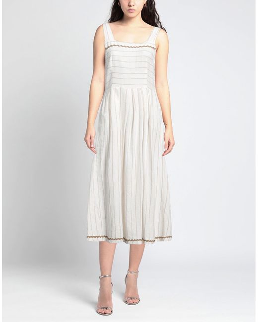 Imperial White Midi Dress