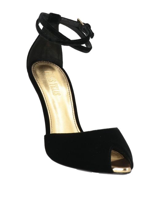 Paris Texas Black Sandals