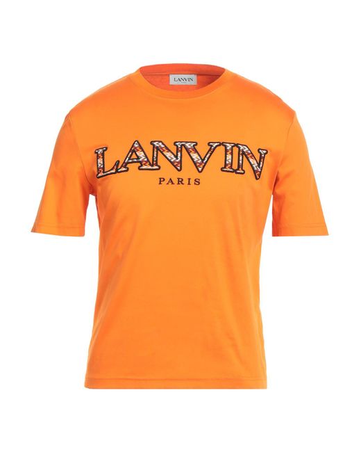 Lanvin T-shirts in Orange für Herren