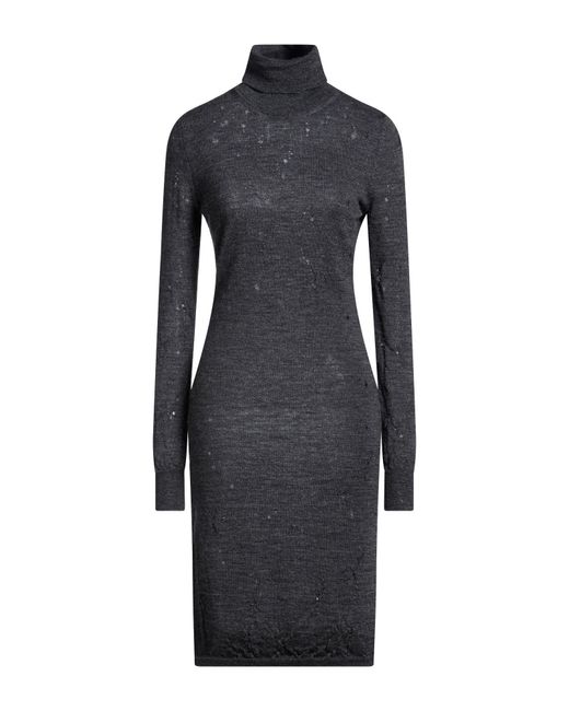 MM6 by Maison Margiela Blue Midi Dress Virgin Wool