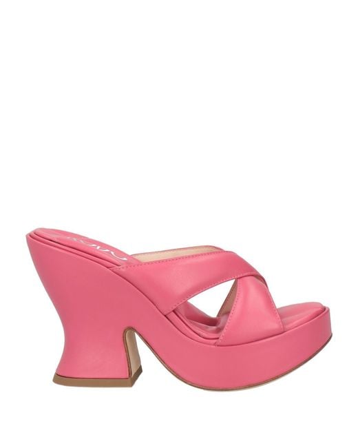 Rodo Pink Sandals Leather