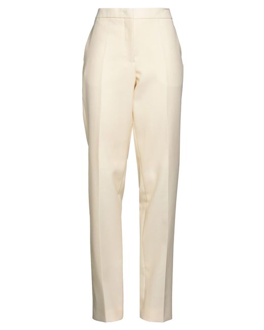 Jil Sander Natural Pants Wool, Silk