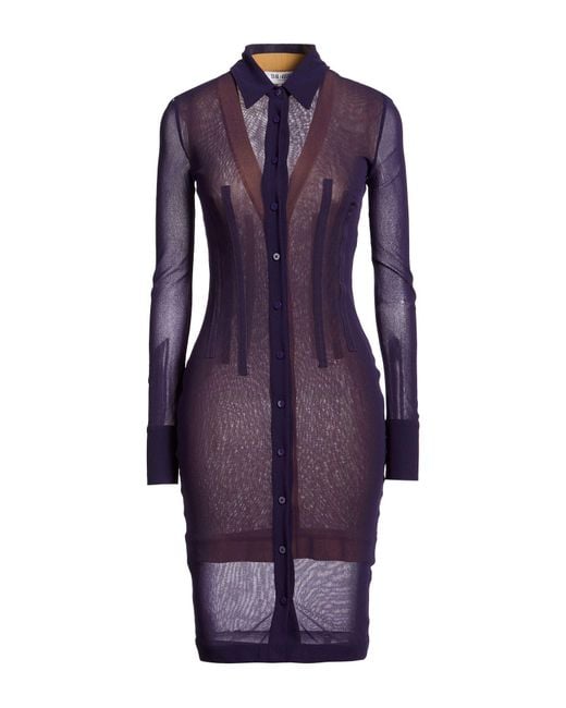 The Attico Purple Midi Dresses