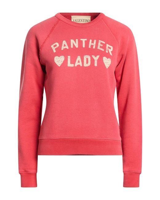 Valentino Garavani Pink Sweatshirt Cotton, Elastane