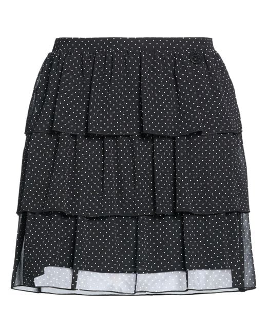 Gaelle Paris Black Mini Skirt Polyester