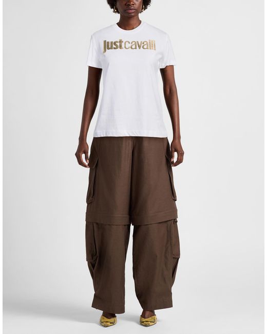Just Cavalli White T-Shirt Cotton
