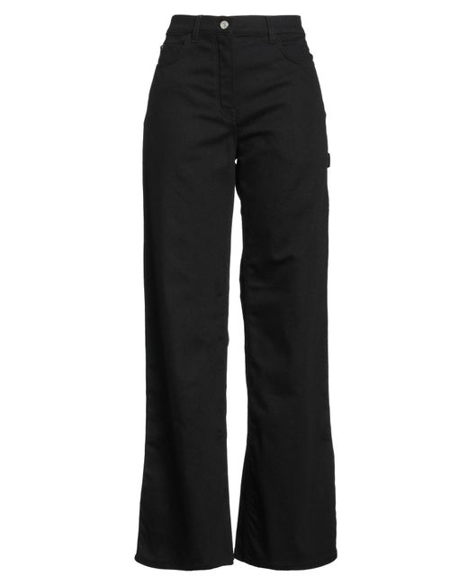 Courreges Black Jeans Cotton, Elastane