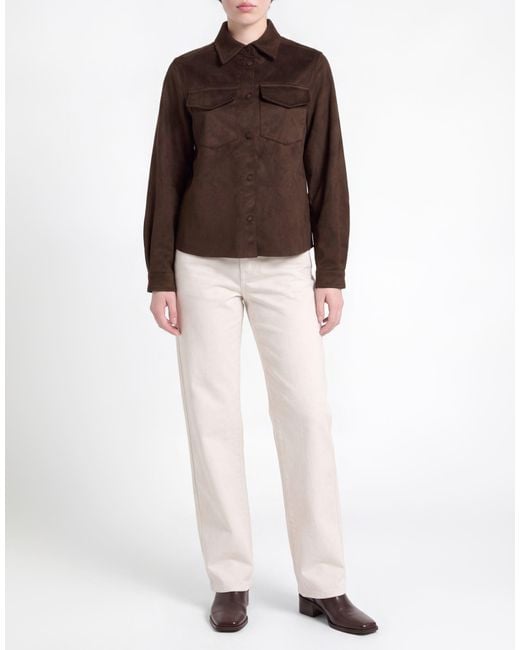 Caractere Brown Shirt Polyester, Polyurethane