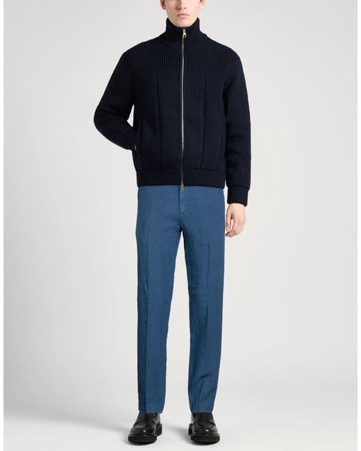 120% Lino Blue Trouser for men
