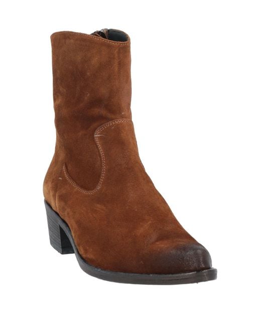 Ink Brown Ankle Boots
