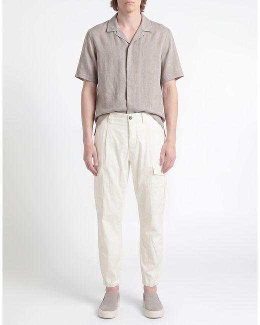 Eleventy White Pants Cotton for men