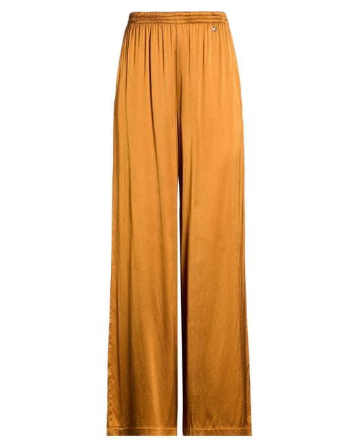 Souvenir Clubbing Orange Tan Pants Viscose, Elastane