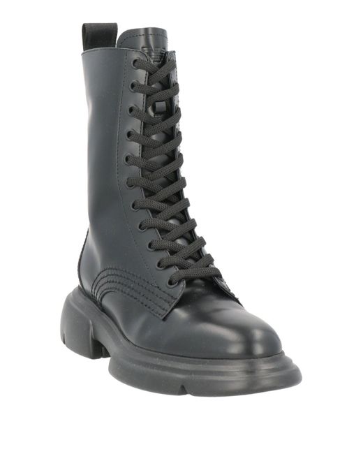 Emporio Armani Gray Ankle Boots