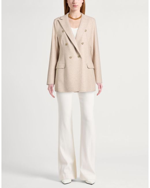 Eleventy Natural Blazer Wool, Polyamide