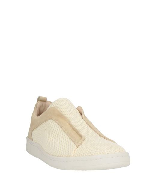 Gran Sasso Natural Sneakers Leather, Textile Fibers for men