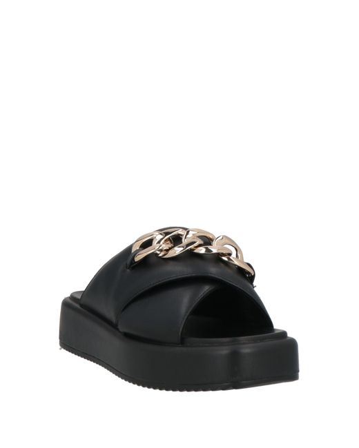 Buffalo Black Sandals