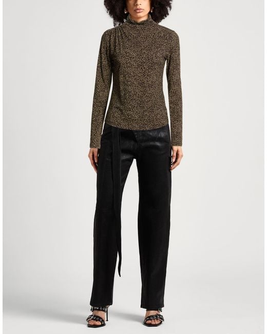 Isabel Marant Brown Military T-Shirt Viscose, Elastane
