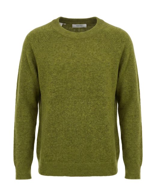SELECTED Green Light Sweater Wool, Polyester, Alpaca Wool, Nylon, Elastane for men