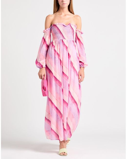 Vestito Lungo di Rebel Queen in Pink
