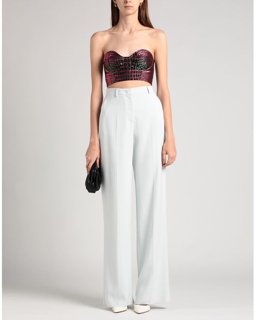 Giorgio Armani White Sky Pants Viscose, Elastane
