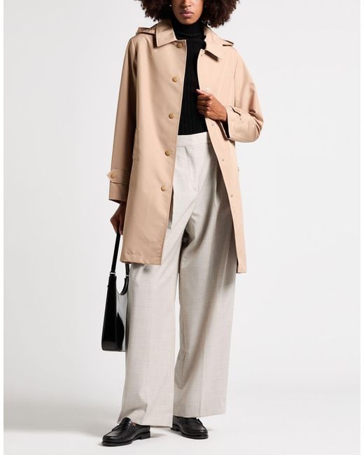 Burberry Natural Overcoat & Trench Coat Polyester
