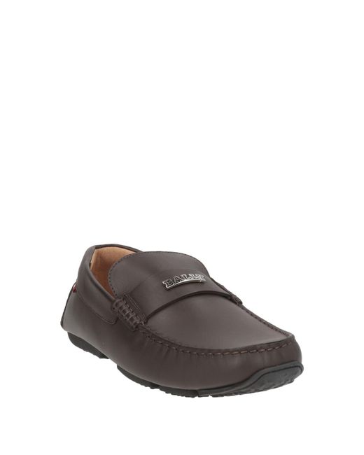 Bally Gray Dark Loafers Calfskin for men