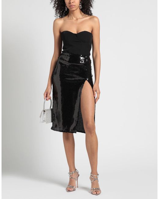 Nensi Dojaka Black Midi Skirt