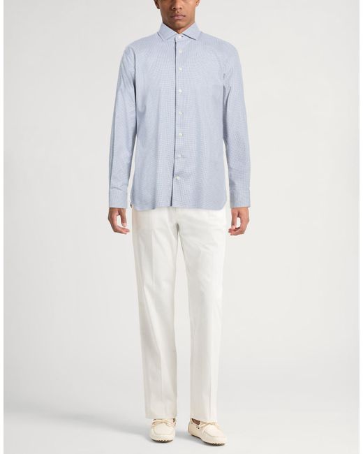 Hackett Blue Shirt Cotton for men