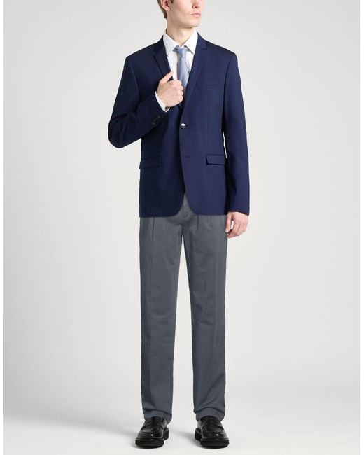 Massimo Alba Blue Pants Cotton for men