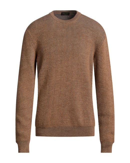 Pullover Roberto Collina de hombre de color Brown