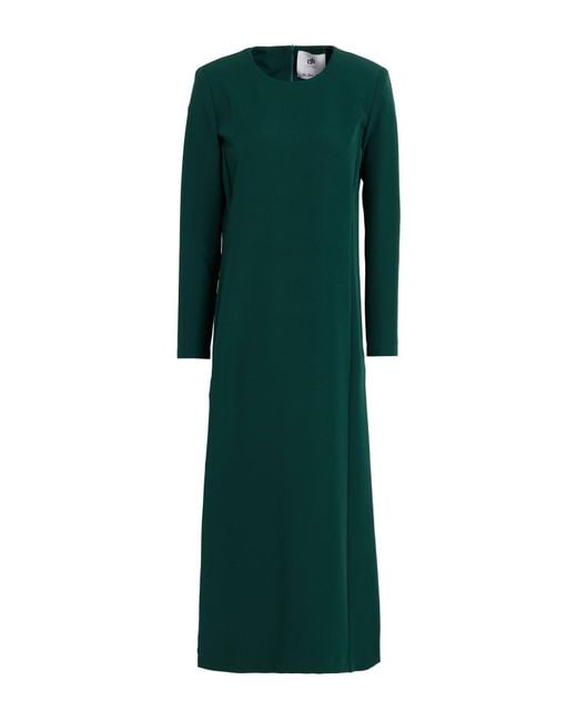 Compagnia Italiana Green Midi Dress Polyester, Elastane