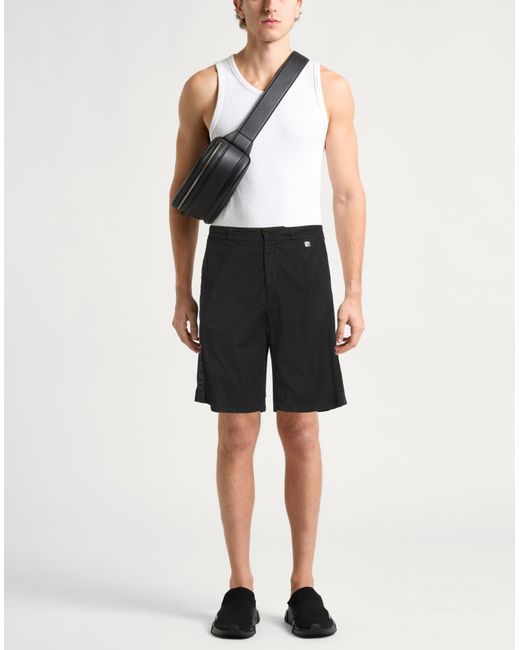 Versace Black Shorts & Bermuda Shorts Cotton, Polyester for men