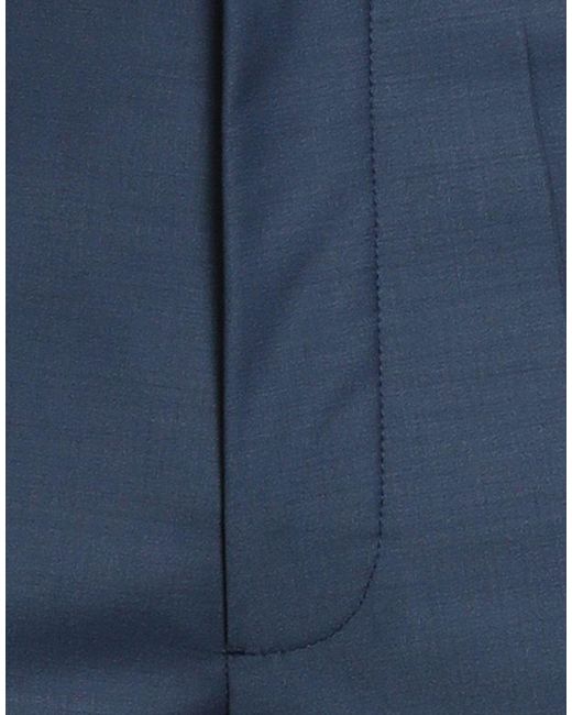 Patrizia Pepe Blue Pants Polyester, Virgin Wool, Elastane for men