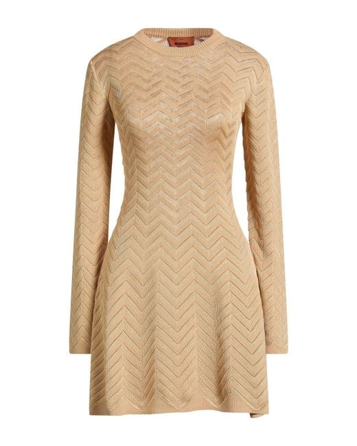 Missoni Natural Mini Dresses