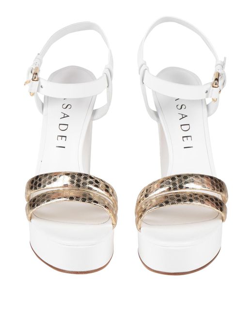 Casadei White Sandals