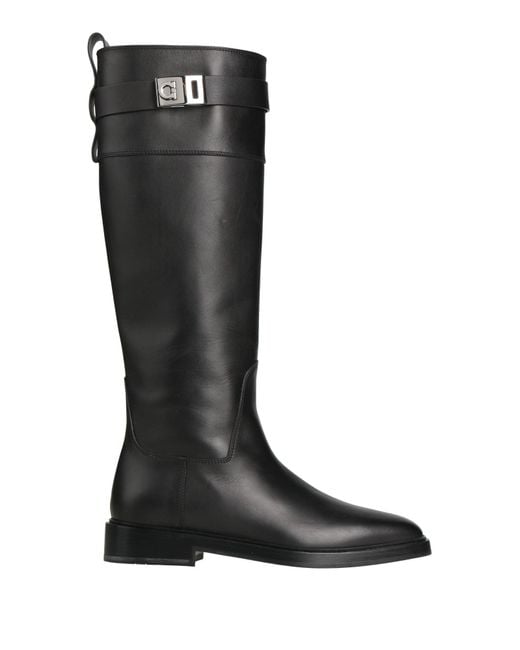 Ferragamo Black Boot Calfskin