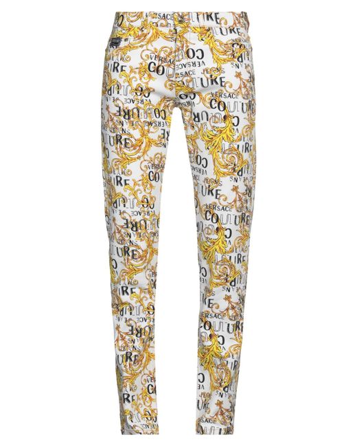 Versace Jeans Couture Metallic Pants Cotton, Elastane for men
