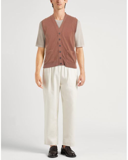Alpha Studio Brown Cardigan for men
