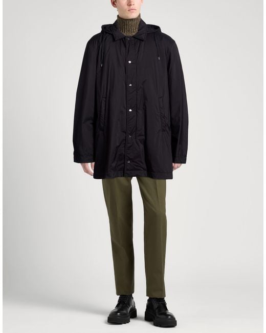 Herno Black Coat Polyamide for men