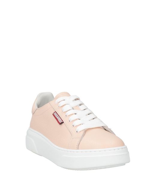 DSquared² Pink Sneakers Leather