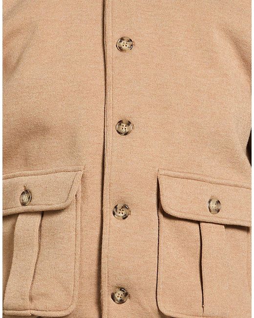 Exte Natural Sand Jacket Polyester, Viscose, Elastane for men